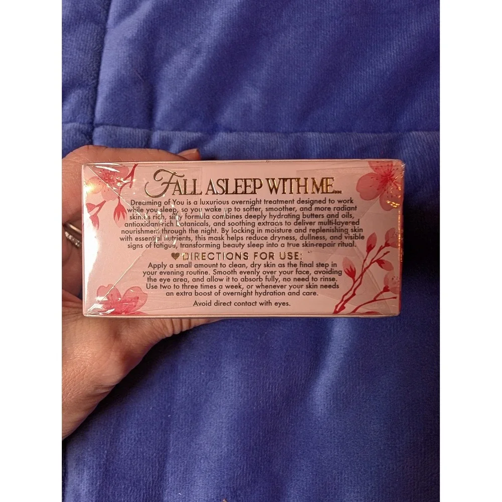 PLouise Dreaming of You Sleeping Mask Women 60g Pink Cherry Extract Duo NWT